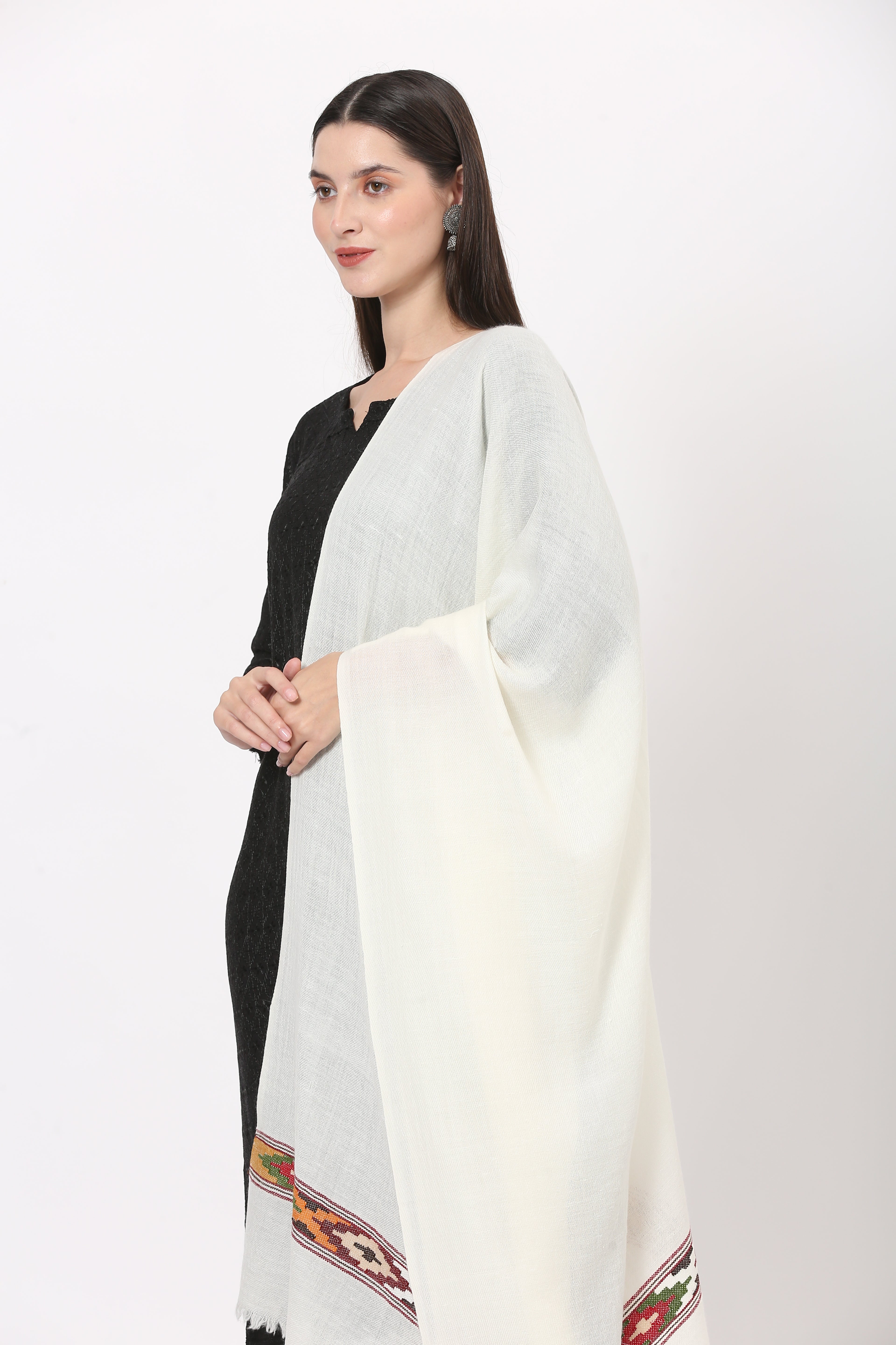 Angorra pashmina hand weaved stole