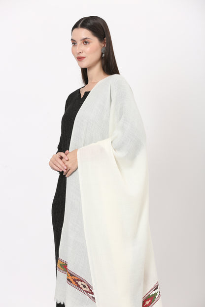 Angorra pashmina hand weaved stole