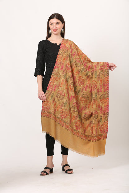 fine woolen kani weave shawl