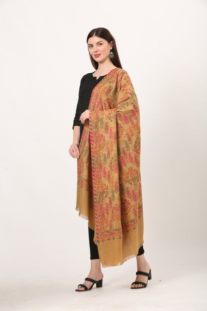 fine woolen kani weave shawl