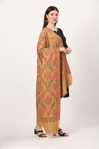 fine woolen kani weave shawl