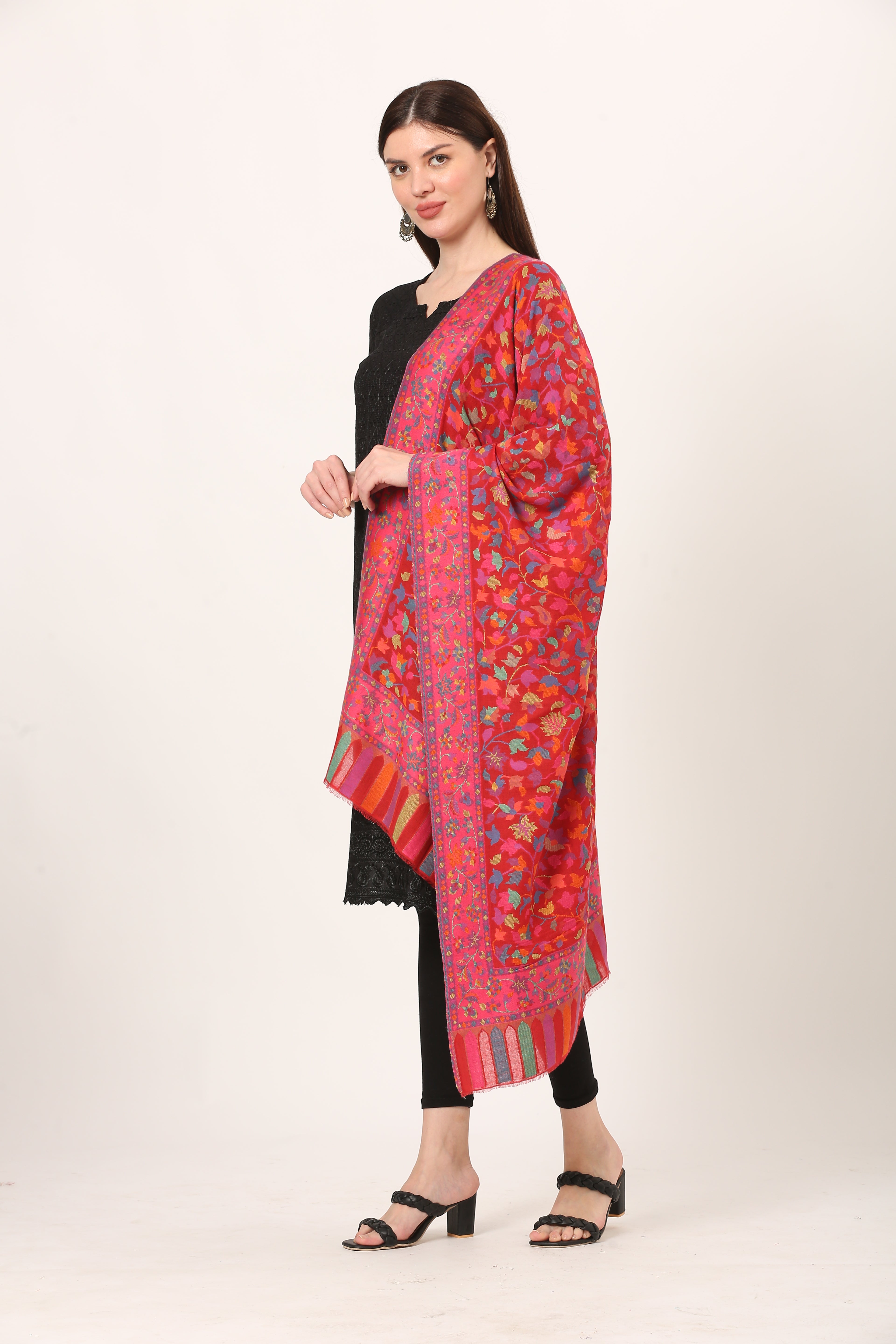 kani pashmina stole red