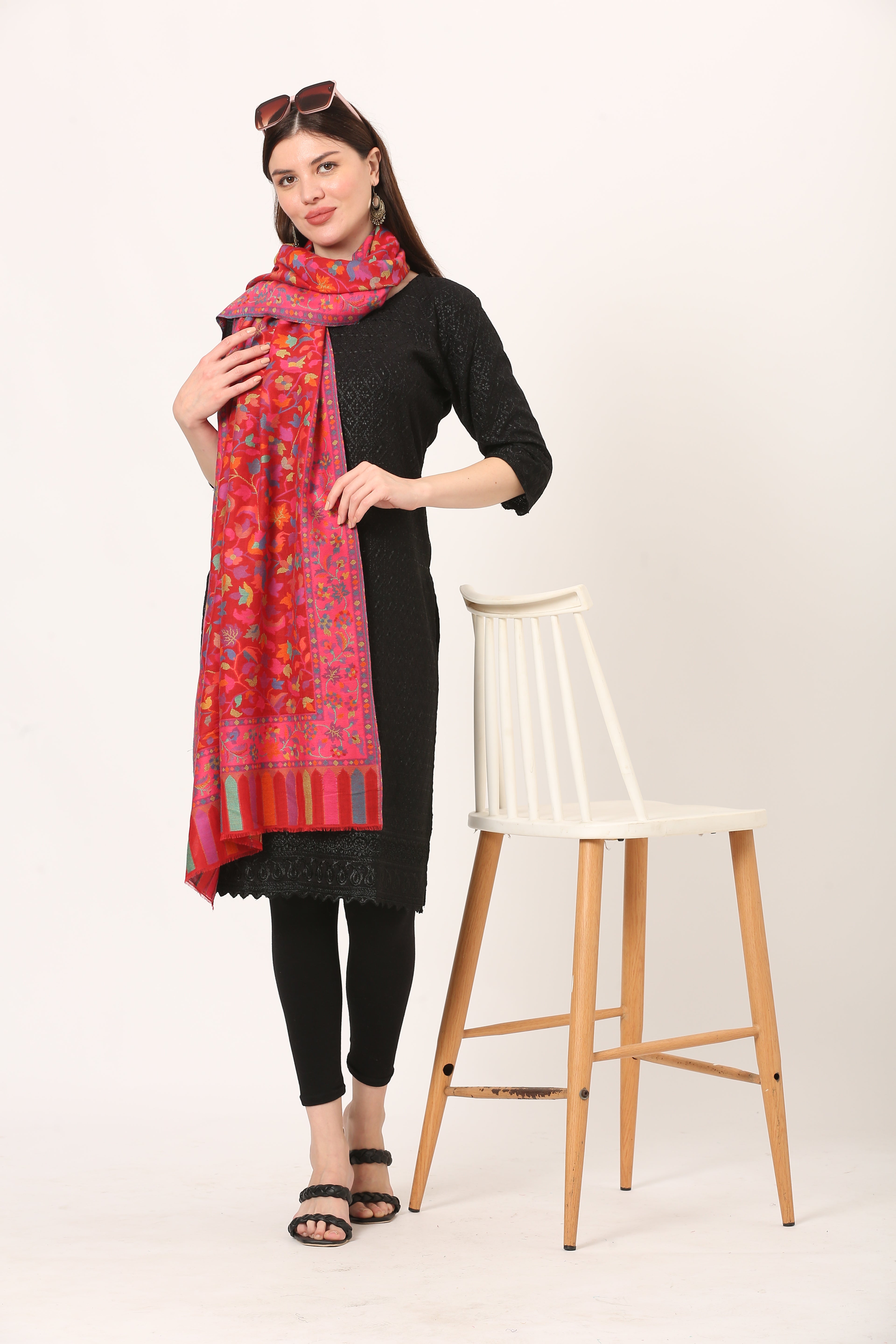 kani pashmina stole red