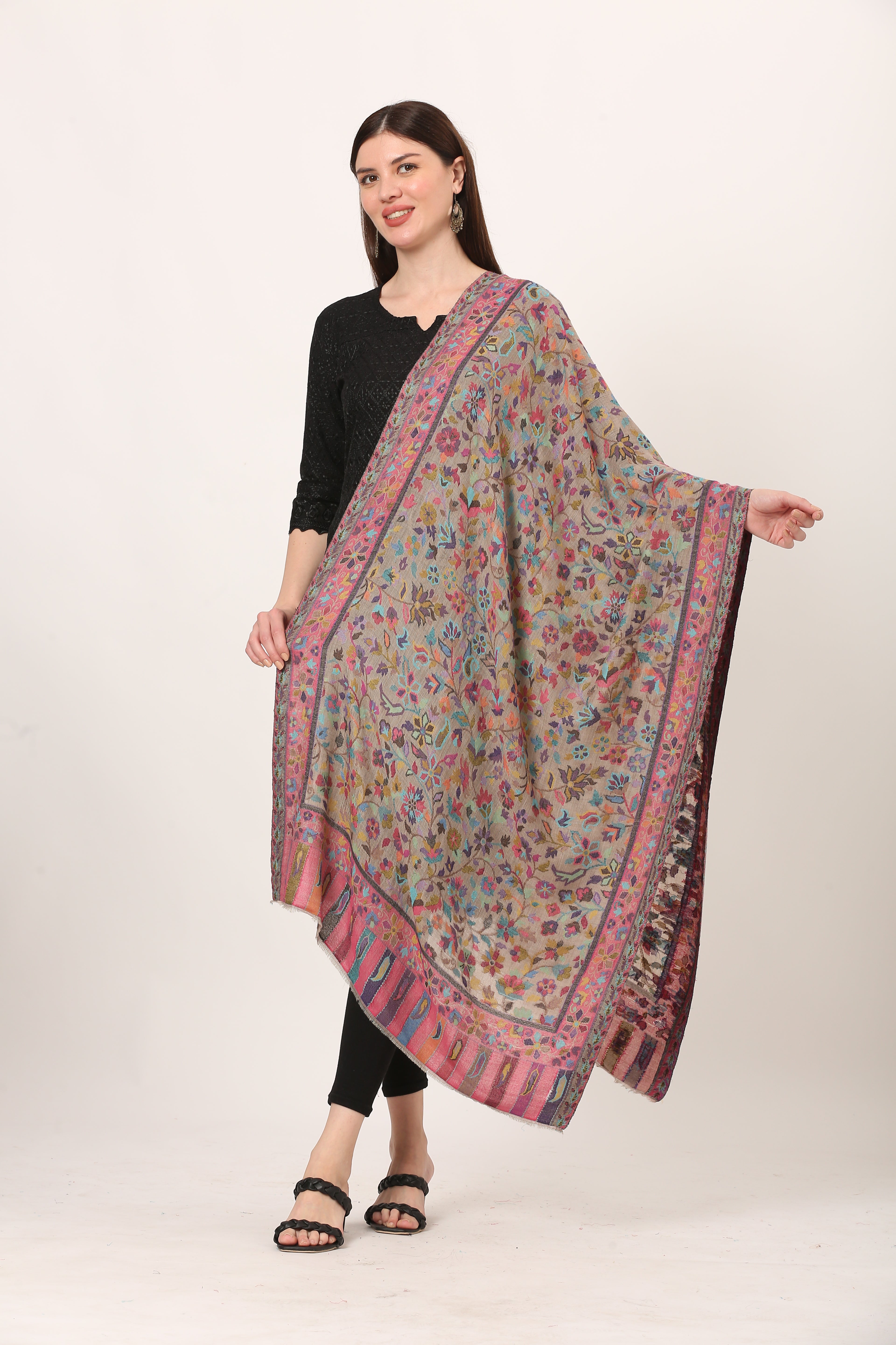 antique kani stole