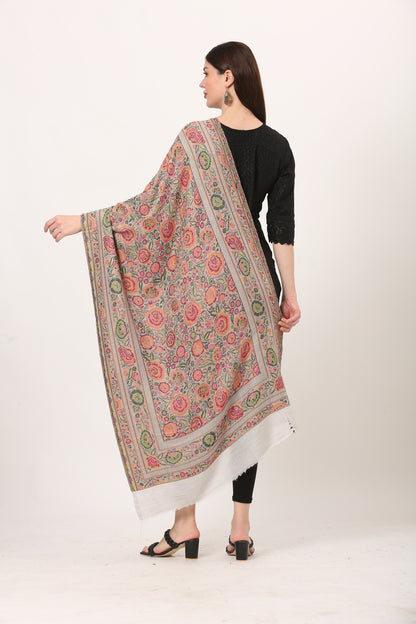 kani weave floral stole