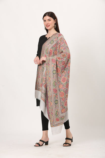 kani weave floral stole
