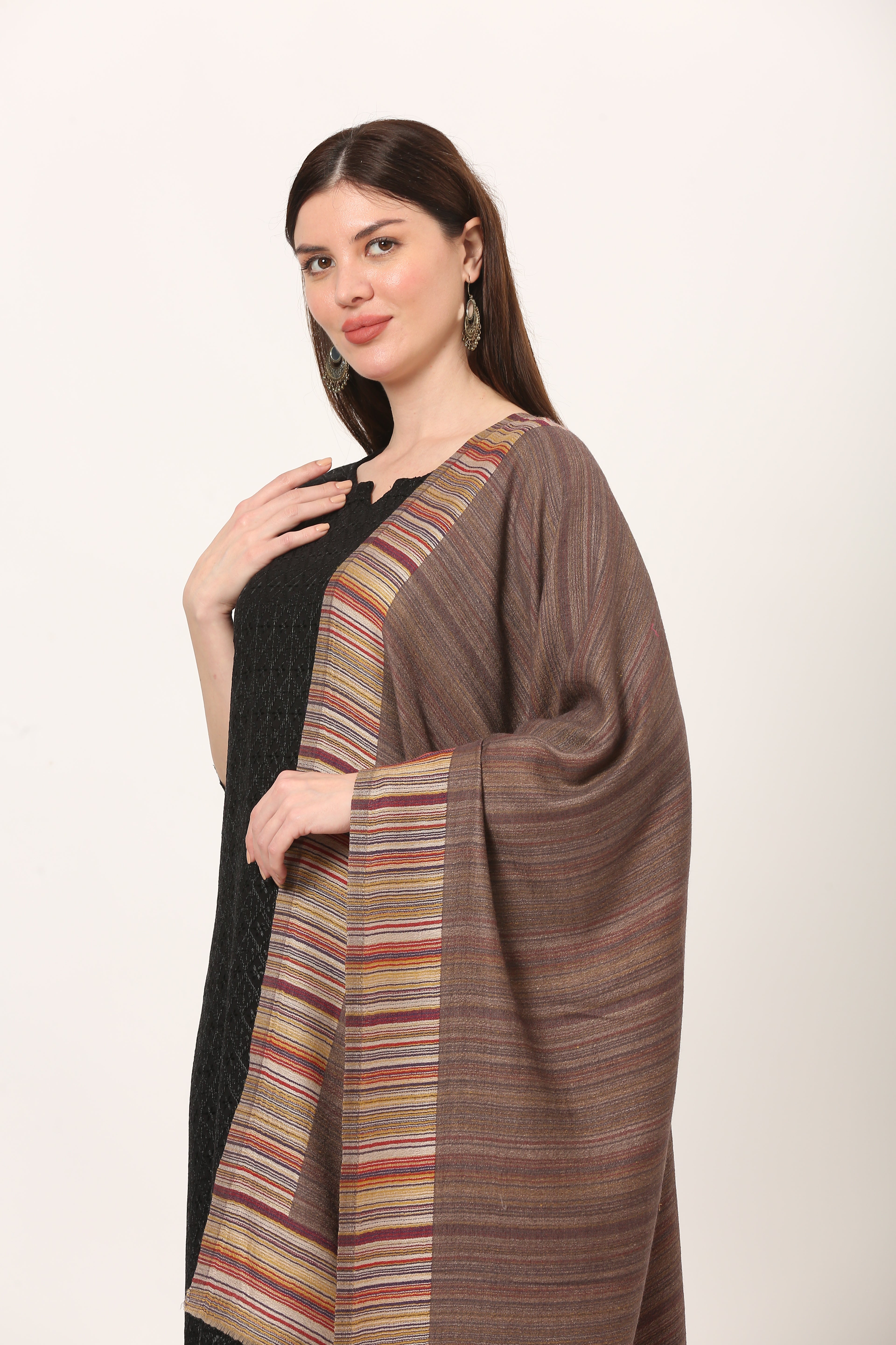 posh mixture weave stole