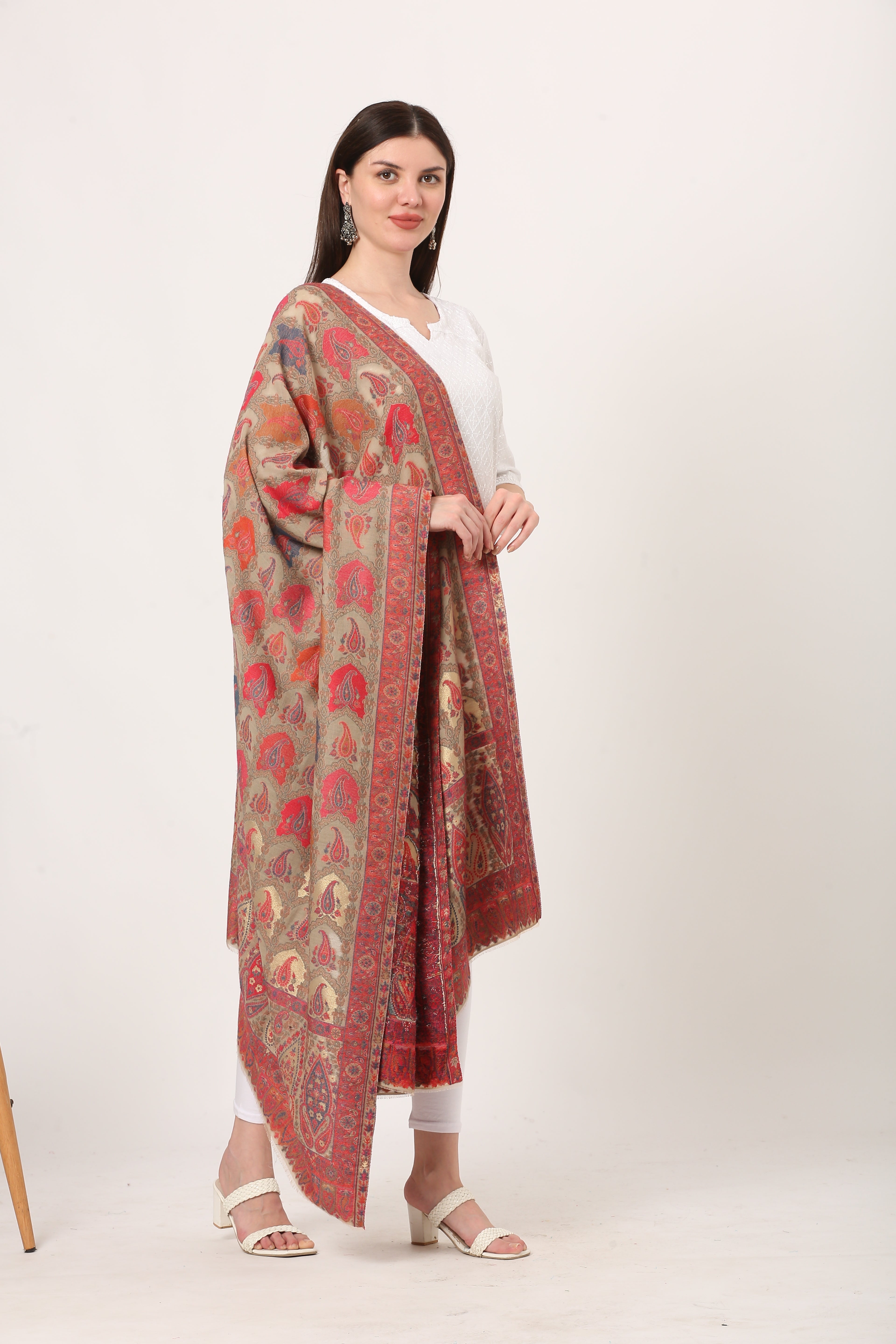 kani zari pashmina shawl