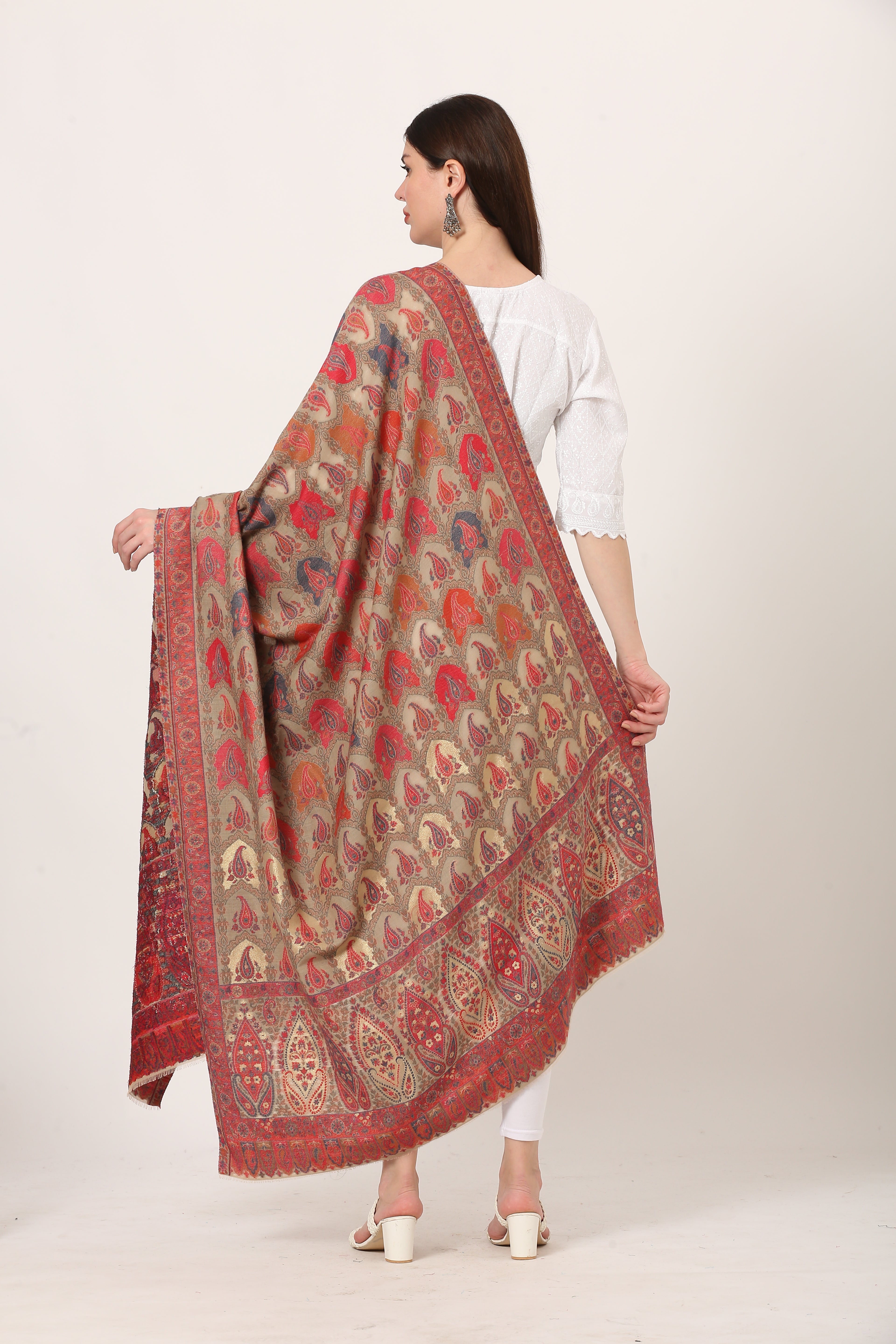 kani zari pashmina shawl