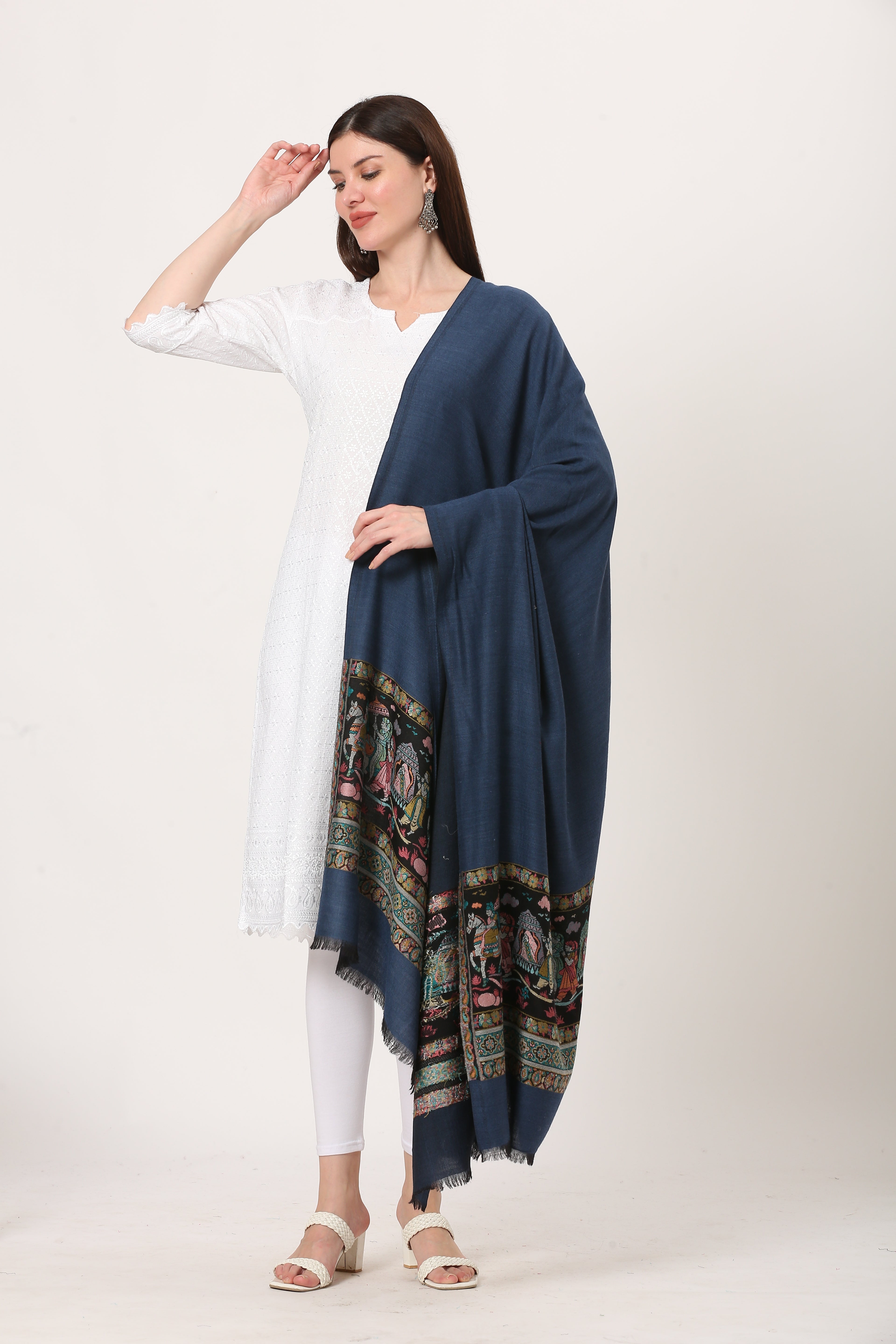 posh fine woolen palla shawl