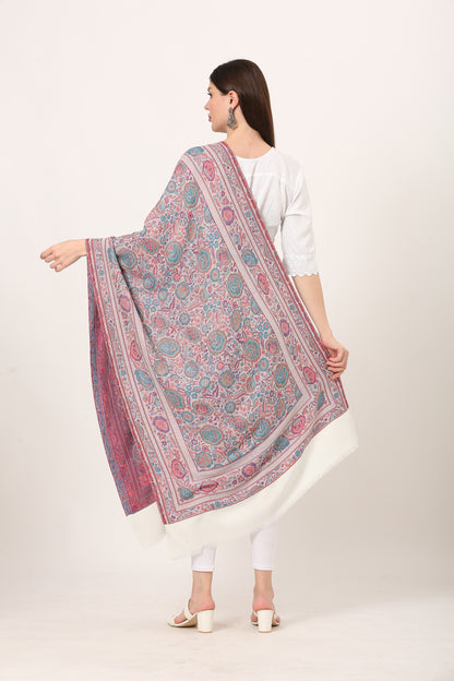 kani weave floral stole