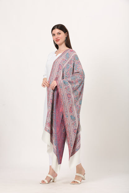 kani weave floral stole