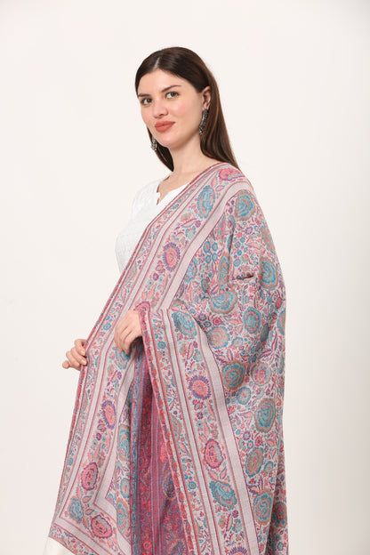 kani weave floral stole