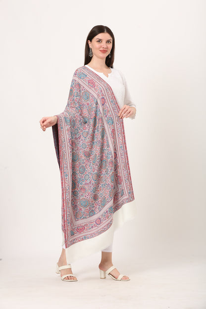 kani weave floral stole