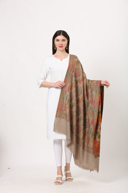 fine woolen kani weave shawl