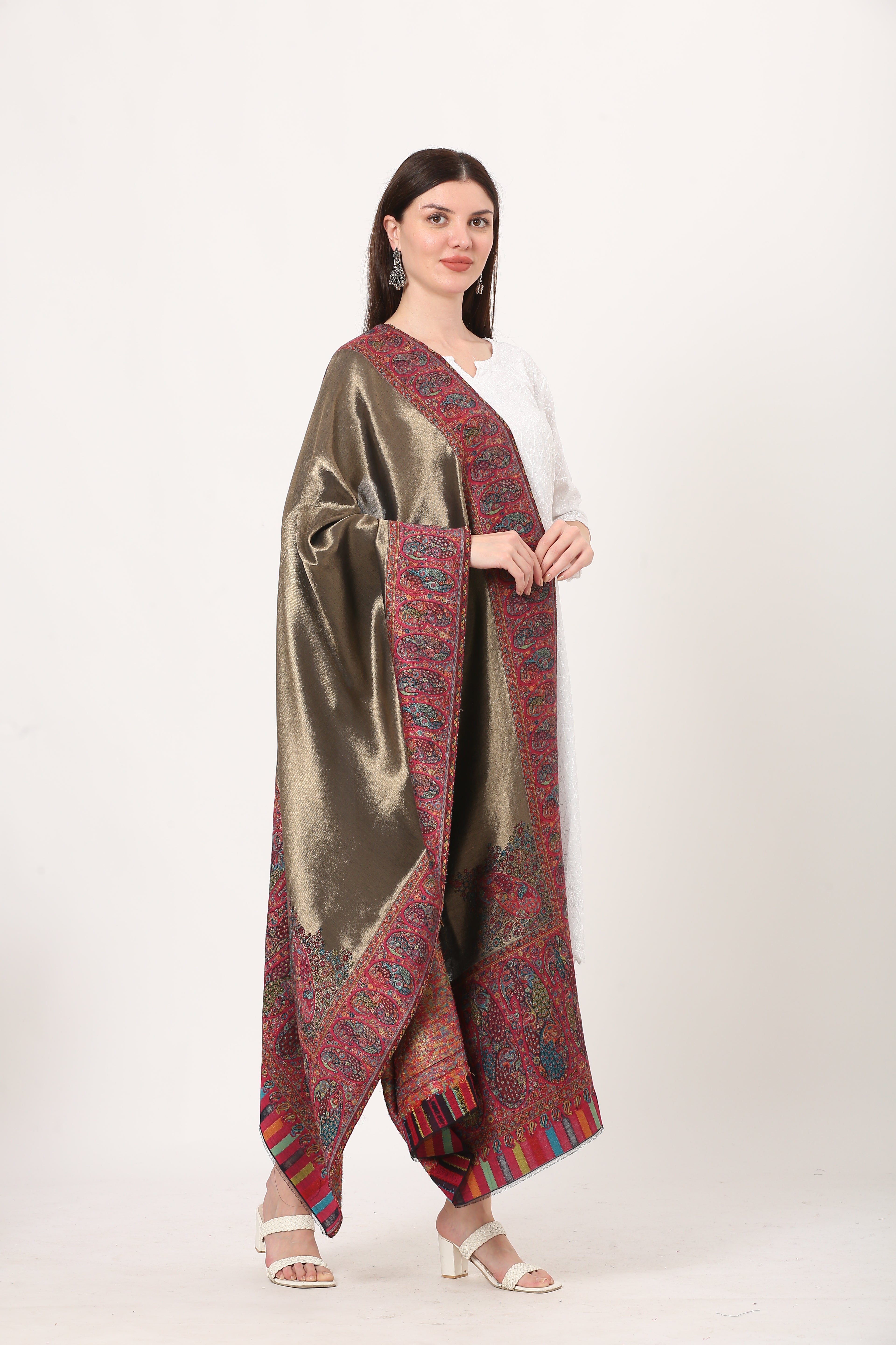 kani zari pashmina shawl